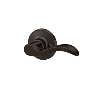 schlage dexter by schlage j170sev716rh seville decorative inactive trim right handed lever, aged bronze