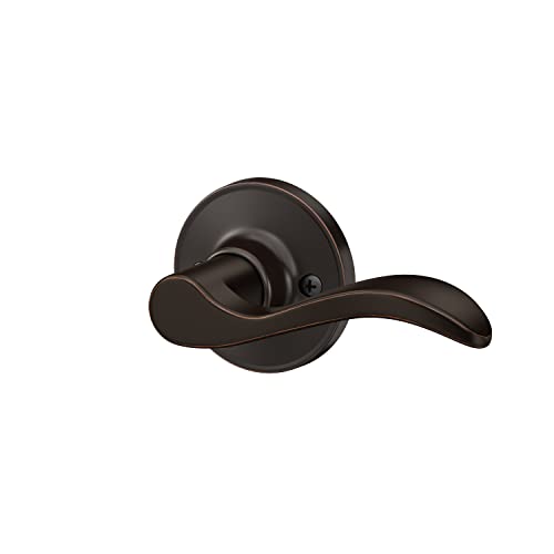 SCHLAGE Dexter by Schlage J170SEV716RH Seville Decorative Inactive Trim Right Handed Lever, Aged Bronze