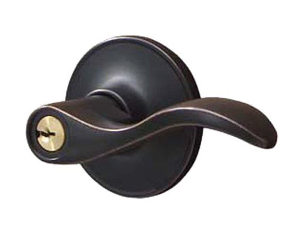 Dexter by Schlage J54SEV716 Seville Keyed Entry Lever, Aged Bronze