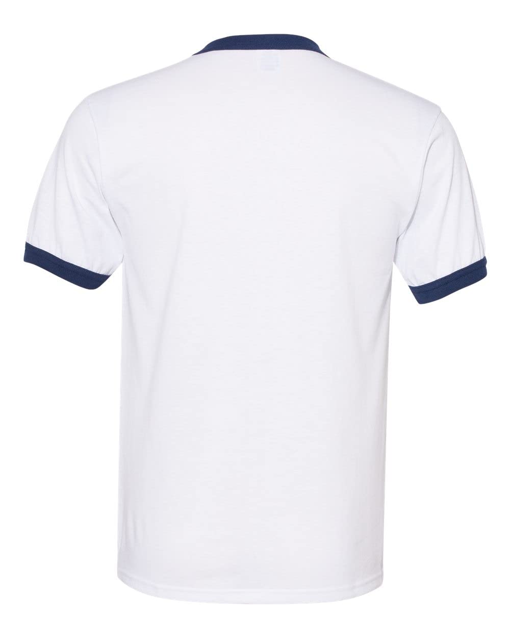 Augusta Sportswear unisex adult Ringer tee shirt, White/Navy, Medium