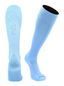 tck elite finale soccer socks (columbia blue, medium)