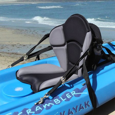 GTS Expedition Molded Foam Kayak Seat - Water Bottle Pack Comfortable Padded Kayak Super Supportive Lumbar Support, Comfortable Kayak Seat, Seat Adjustable Backrest No Back Pain Seat