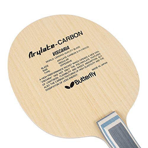 Butterfly Viscaria Table Tennis Blade ALC Blade - Professional Table Tennis Blade - Available in FL, and ST Handle Styles - Made in Japan