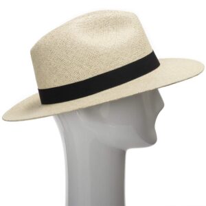 ULTRAFINO FEDORA PACKABLE FOLDABLE Panama Straw Hat CLASSIC 7 3/8