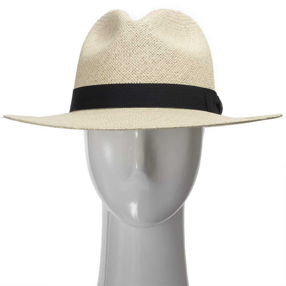 ULTRAFINO FEDORA PACKABLE FOLDABLE Panama Straw Hat CLASSIC 7 3/8