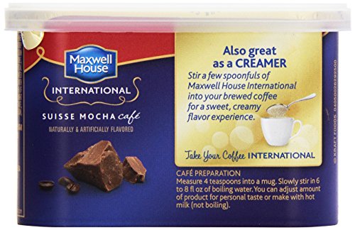 General Foods International Coffee Sugar Free Naturally Decaffeinated Suisse Mocha Coffee Drink Mix, 4 oz