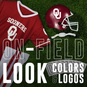 Franklin Sports NCAA Oklahoma Sooners Kids College Football Uniform Set - Youth Uniform Set - Includes Jersey, Helmet, Pants - Youth Medium