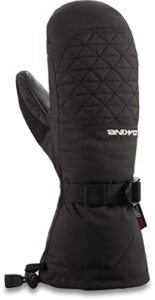 dakine leather camino mitt - women's, black, medium