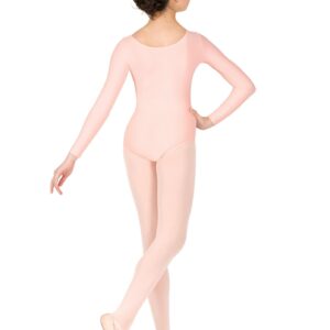 Theatricals Girls Long Sleeve Dance Leotard Black L D5103C