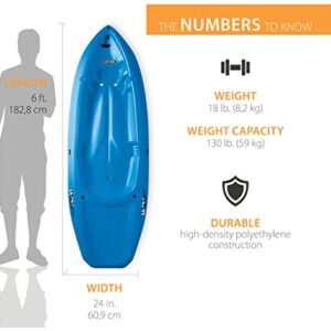 Lifetime Youth Wave Kayak (Paddle Included), Blue, 6'