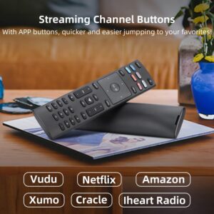 Remote for Vizio Smart TV Remote XRT-140 and Vizio Smart TV Quantum 4K UHD HDR OLED HDTV SmartCast, Vizio D M P V Series LED LCD 24 32 40 43 50 55 58 60 65 70 75 85 inch TV Watchfree