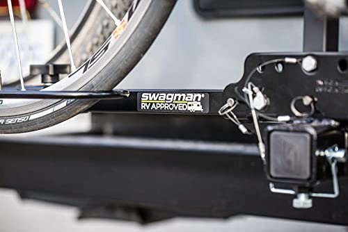 Swagman Bicycle Carrier TRAVELER XC2 RV Approved Hitch Mount Bike Rack , Black