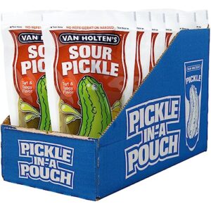 van holten's pickles - jumbo sour pickle-in-a-pouch - 12 pack