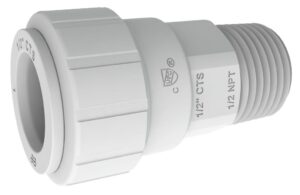 john guest speedfit psei013628 1-inch cts by 1-inch npt male connector, 2-pack