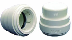 john guest speedfit psei4628 3/4-inch cts test cap, 5-pack