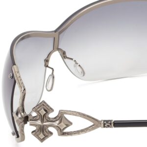 Affliction Sunglasses Women's Bianca Sunglasses, Gunmetal, 142 mm