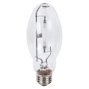 sylvania lumalux high pressure sodium hid light bulb, ed17 70w, medium base, 4000 lumens, 1900k, clear - 1 pack (67504)