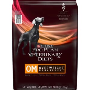 purina pro plan veterinary diets om overweight management canine formula dry dog food - 18 lb. bag