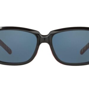 Costa Del Mar Woman Sunglasses Black Coral Frame, Gray Lenses, 64MM