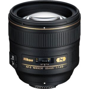 nikon af-s fx nikkor 85mm f/1.4g lens with auto focus for nikon dslr cameras