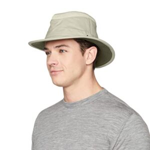 Tilley T5MO Organic Cotton Airflo Hat, Khaki With Olive Underbrim, 7 1/2