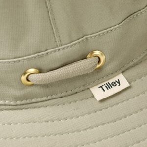 Tilley T5MO Organic Cotton Airflo Hat, Khaki With Olive Underbrim, 7 1/2