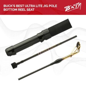 B'n'M Poles - Buck's Best Ultra-Lite Jig Pole Bottom Reel Seat, 10 Foot (2 Sections)