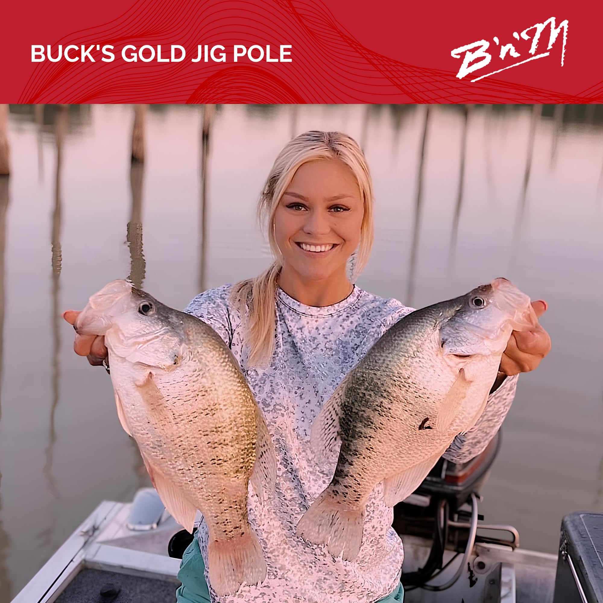 Buck's Gold Jig Pole 10ft/2pc