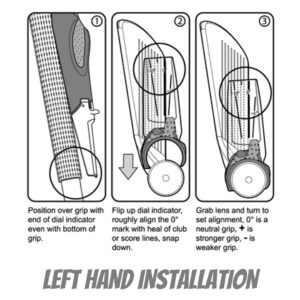 GripIt Rite Golf Grip for Teaching Correct Gripping Position Using Your Own Club (Men's Left)