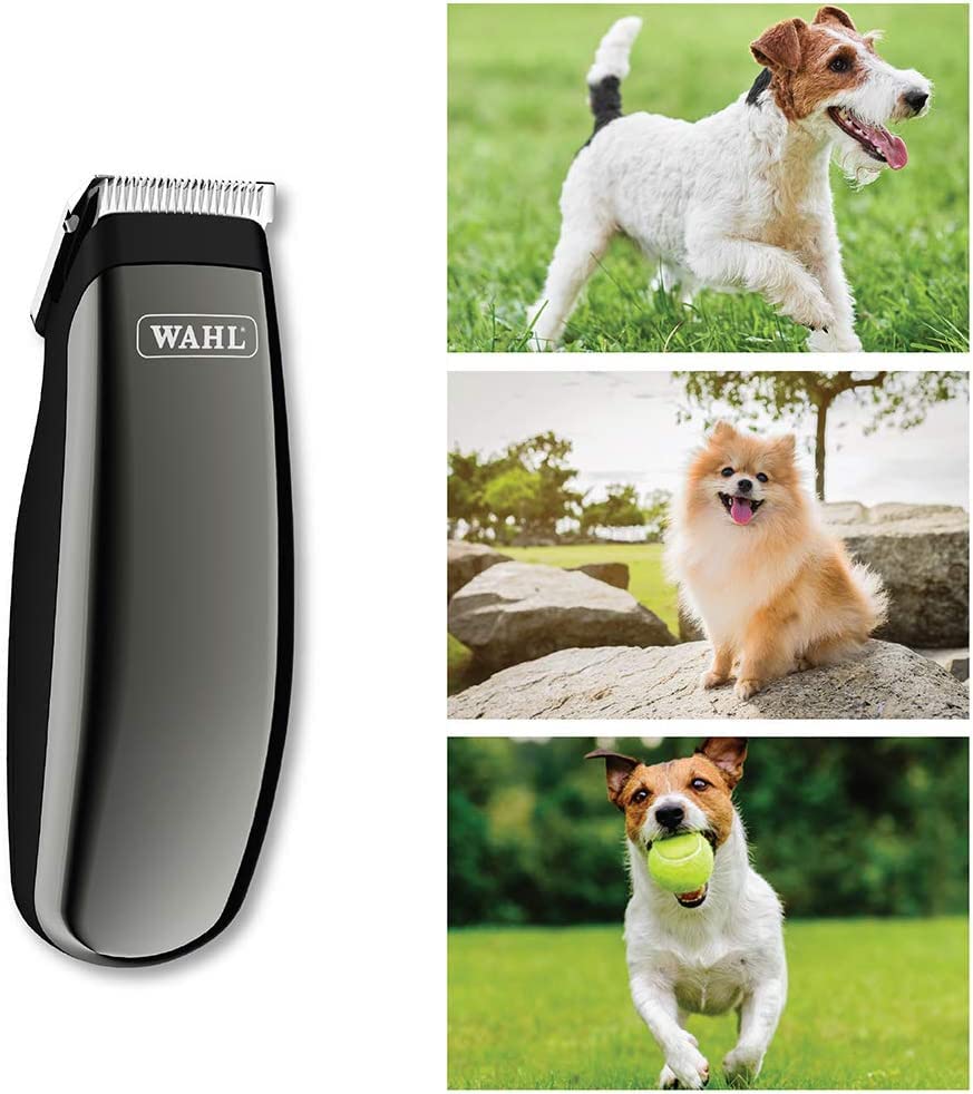 Wahl Professional Animal Super Pocket Pro Pet, Dog, & Cat Trimmer & Grooming Kit - Black Chrome