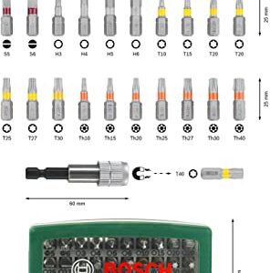 Bosch 2607017063 Screwdriver Bit Set with Colour Coding 32 Pcs