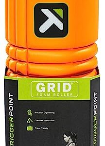 TriggerPoint GRID Foam Roller with Free Online Instructional Videos, Original (13-inch), Orange