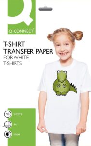 q connect t shirt transfer paper (pack of 10)