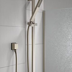 Delta Faucet Vero Single-Spray Slide Bar Hand Held Shower with Hose, Brushed Nickel Handheld Shower Head, Slide Bar Hand Shower, Handheld Shower, Detachable Shower Head, Stainless 57530-SS