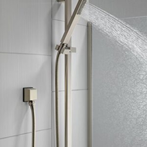 Delta Faucet Vero Single-Spray Slide Bar Hand Held Shower with Hose, Brushed Nickel Handheld Shower Head, Slide Bar Hand Shower, Handheld Shower, Detachable Shower Head, Stainless 57530-SS