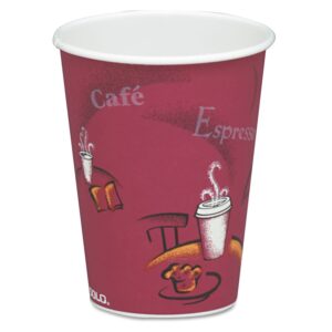 Solo 378SI-0041 8 oz Bistro SSP Paper Hot Cup (Case of 1000)