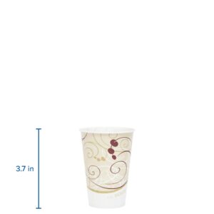 SOLO R7N-J8000 7 oz Symphany Waxed Paper Cold Cup (Case of 2000), beige, 3.7"