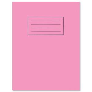 silvine 9x7 exer books 80page 75grm pink