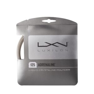 luxilon adrenaline 125 tennis string - set, platinum