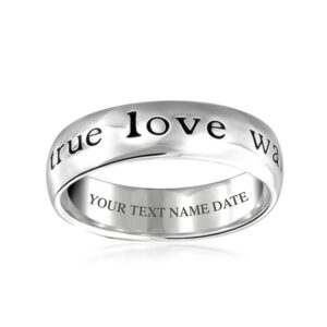 Bling Jewelry True Love Waits Sterling Silver Purity Ring,Size:5