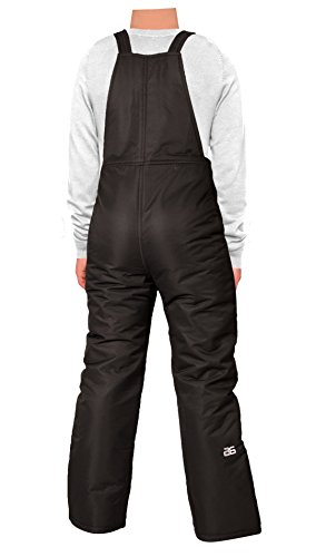 Arctix Kids Insulated Snow Bib Overalls, Black, X-Large