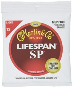 martin sp 7100 phosphor bronze lifespan coated acoustic strings light