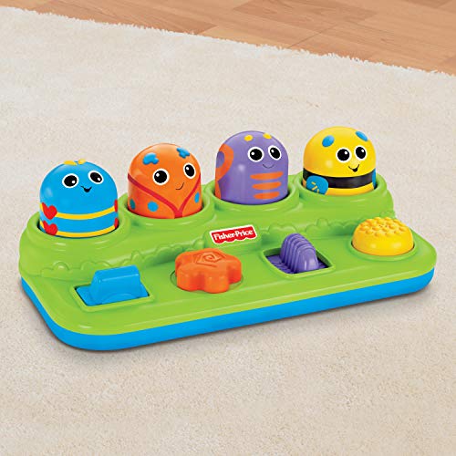 Fisher-Price Brilliant Basics Boppin' Activity Bugs, Pop-Up Infant Toy [Amazon Exclusive]