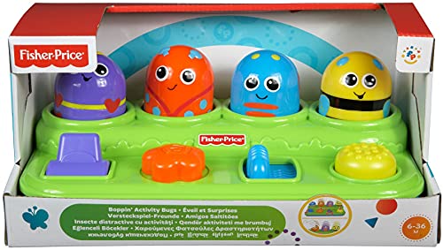 Fisher-Price Brilliant Basics Boppin' Activity Bugs, Pop-Up Infant Toy [Amazon Exclusive]