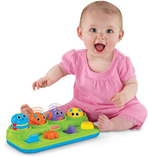 Fisher-Price Brilliant Basics Boppin' Activity Bugs, Pop-Up Infant Toy [Amazon Exclusive]