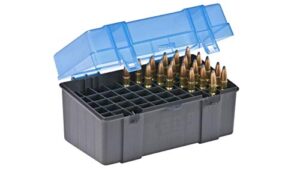 plano 50 round rifle ammo case with slip cover, large