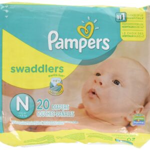 Pampers Swaddlers Diapers, Newborn 20 Count