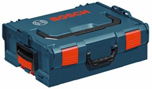 bosch l-boxx-2 6 in. x 14 in. x 17.5 in. stackable tool storage case,blue