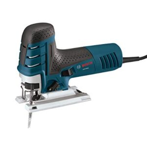 BOSCH JS470EB Corded Barrel-Grip Jig Saw - 120V Low Vibration, 7 Amp Variable Speed for Smooth Cutting up to Up To 5-7/8 Inch on Wood, 3/8 Inch on Steel For Countertops