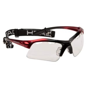 head racquetball goggles - raptor anti fog & scratch resistant protective eyewear w/uv protection, red